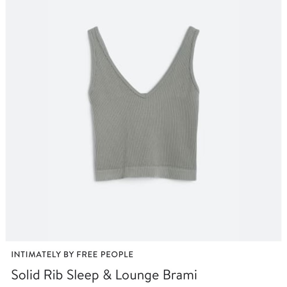Free people grey tank top